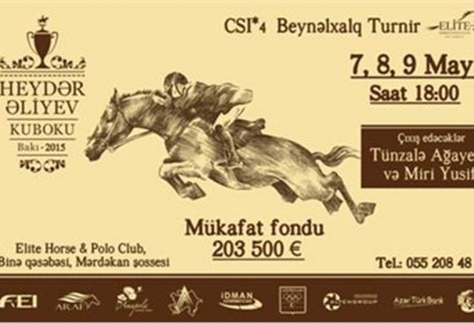 В Баку стартует международный турнир по конкуру категории CSI4*, посвященный памяти общенационального лидера Гейдара Алиева