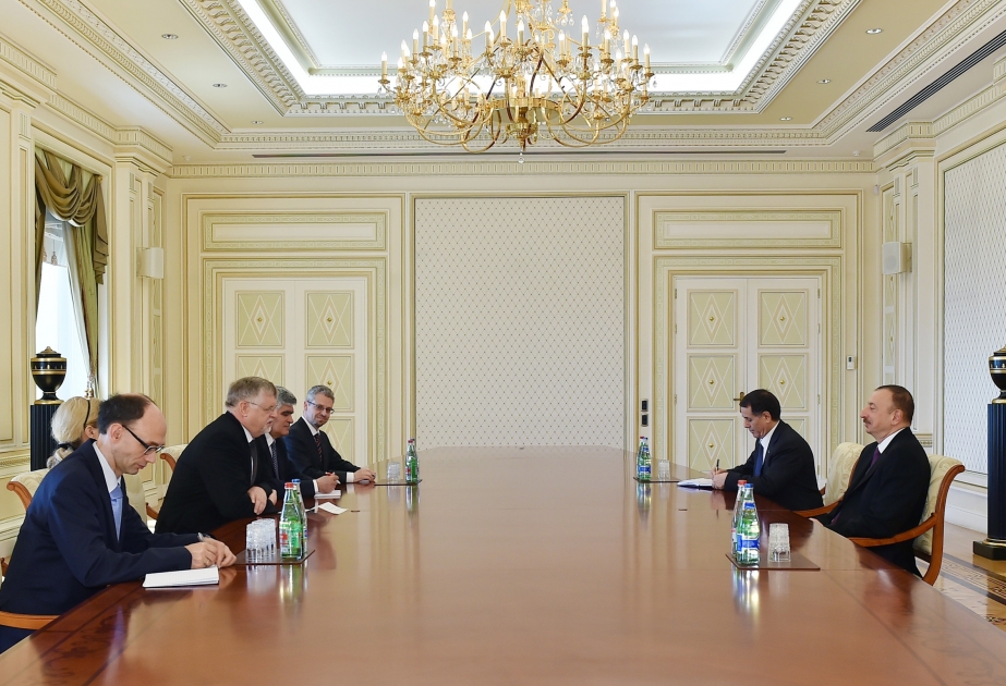 阿塞拜疆总统伊利哈姆•阿利耶夫会见以欧盟南高加索特别代表为首的代表团