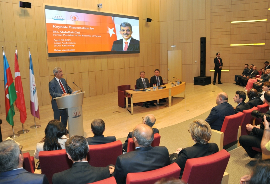 Türkiyənin 11-ci Prezidenti Abdullah Gülə ADA Universitetinin fəxri doktoru diplomu təqdim edilib VİDEO