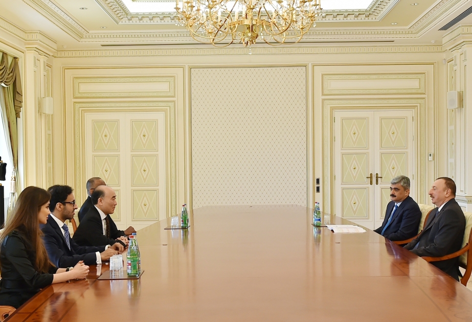 Präsident Ilham Aliyev hat eine Delegation geleitet vom stellvertretenden Geschäftsführer des Internationalen Währungsfonds empfangen VIDEO