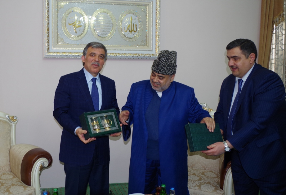 Chairman of Caucasian Muslim Board meets former Turkish President