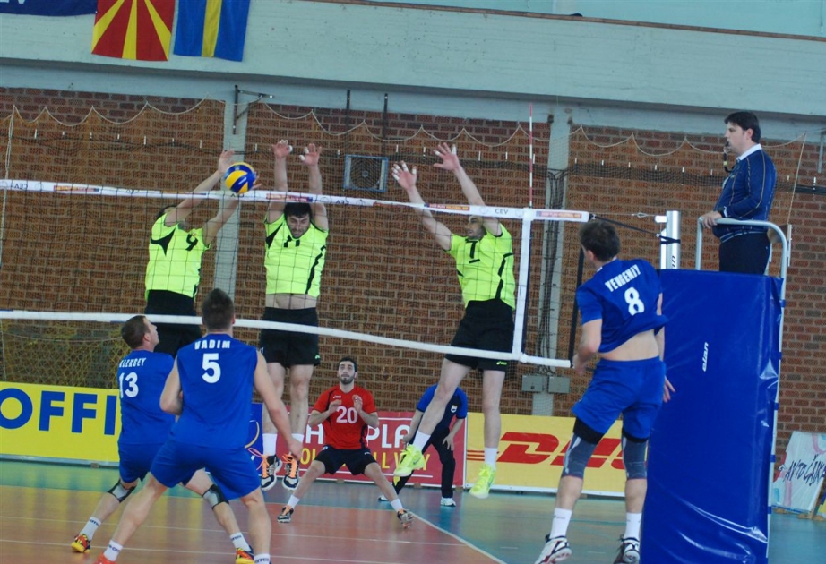 Azerbaijan men`s volleyball team beat Slovenia in friendly