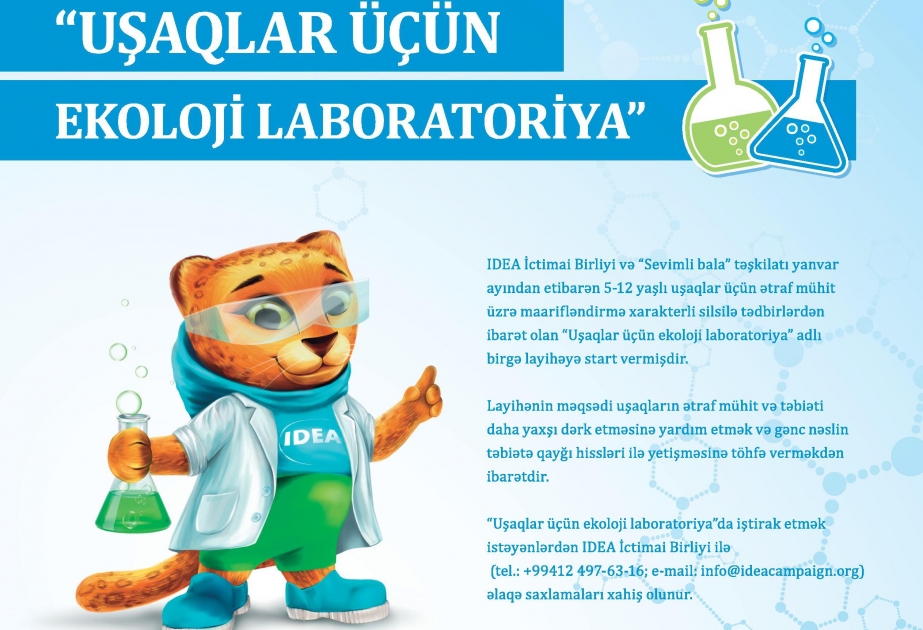 “Uşaqlar üçün laboratoriya” layihəsi çərçivəsində növbəti təlim enerji mövzusuna həsr olunacaq