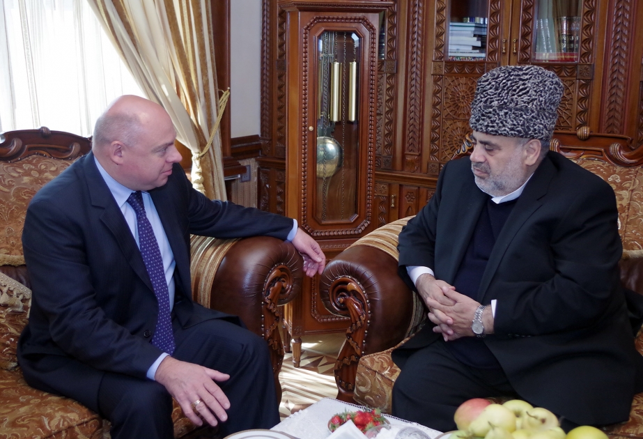Chairman of Caucasian Muslim Board meets Polish Ambassador