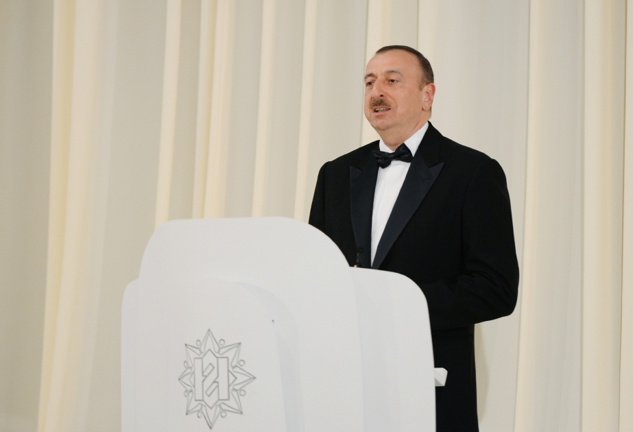 President Ilham Aliyev attended a solemn ceremony to mark the 92nd birthday anniversary of national leader Heydar Aliyev and 11th anniversary of the establishment of the Heydar Aliyev Foundation VIDEO