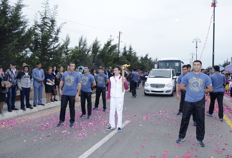 Baku 2015: Flame arrives in front-line region