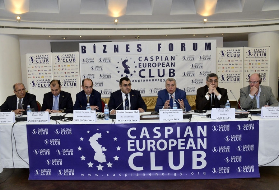 Caspian European Club holds business forum with participation of Azerbaijani Energy Minister