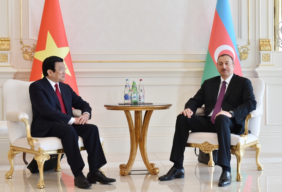 President Ilham Aliyev and President of Vietnam Truong Tan Sang held a one-on-one meeting VIDEO