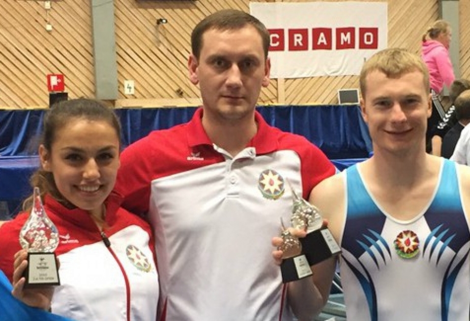 Азербайджанские батутисты завоевали три медали на турнире Frivolten Cup