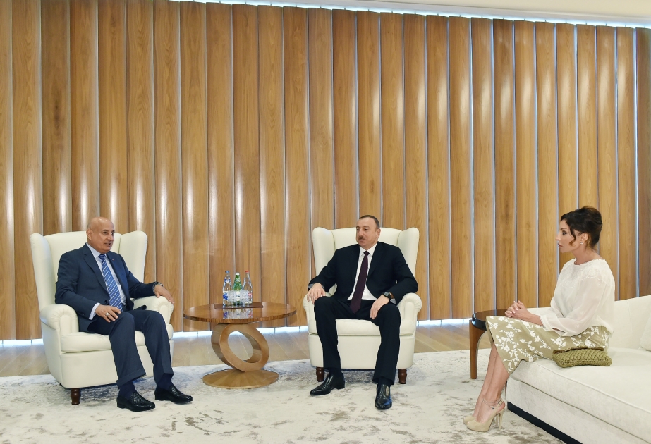 Präsident Ilham Aliyev hat den ISESCO -Generaldirektor Abdulaziz bin Othman al-Twaijri empfangen VIDEO