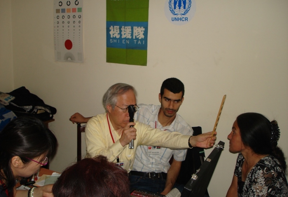 Japanese medical team, UNHCR bring professional eye screening services to displaced communities