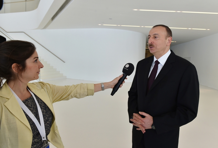 Президент Азербайджана Ильхам Алиев дал интервью телеканалу «Euronews» ВИДЕО