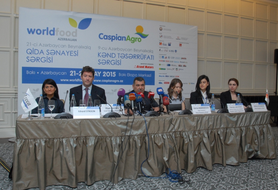 На «Caspian Agro 2015» и 21-й Азербайджанской международной выставке пищевой промышленности примут участие 293 компании