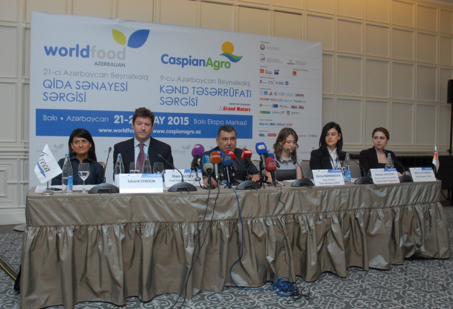 293家企业将参加Caspian Agro 2015以及第21届阿塞拜疆国际食品工业展览会