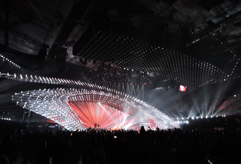 “Eurovision-2015” mahnı müsabiqəsinin finalında çıxış edəcək iştirakçıların mətbuat üçün açıq məşqi olub
