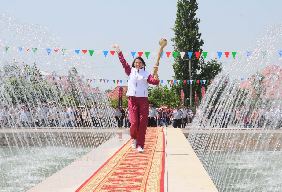 Aghdash welcomes Flame of First European Games