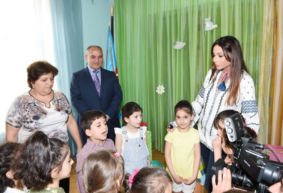 Azerbaijani first lady Mehriban Aliyeva visits children facilities on International Day for Protection of Children