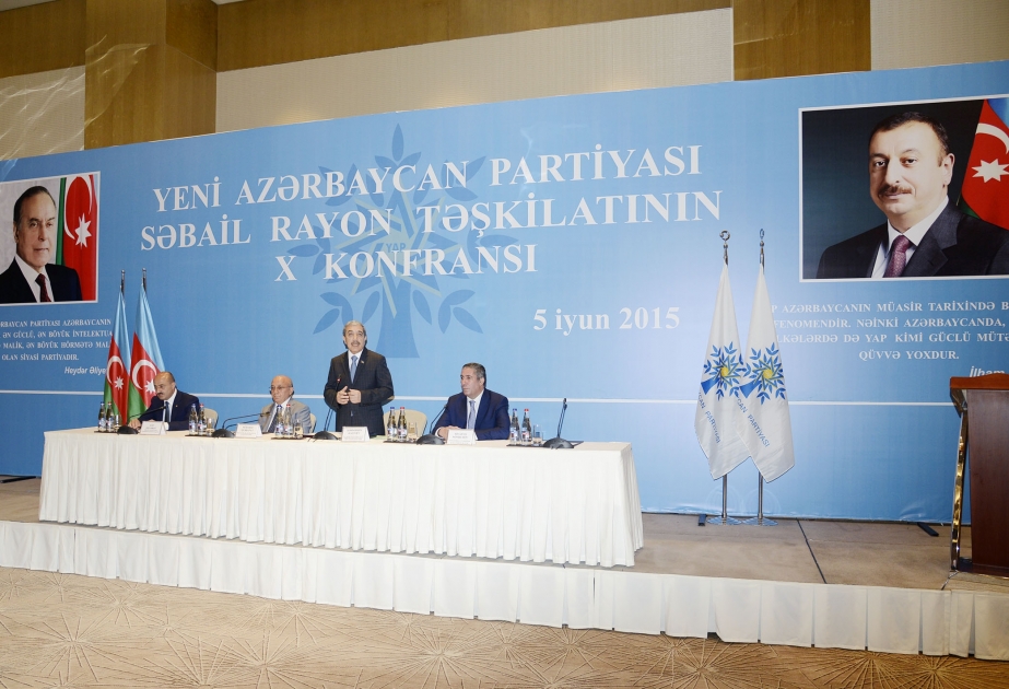 Yeni Azərbaycan Partiyası Səbail rayon təşkilatının X konfransı keçirilib