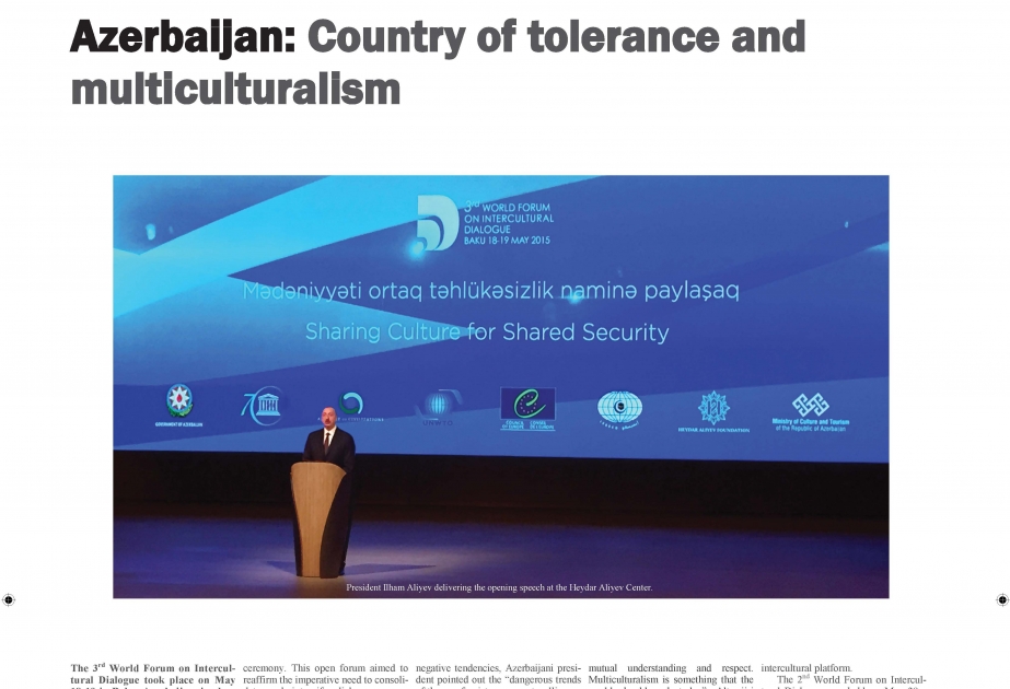 “The Holland Times” qəzetində “Azərbaycan: tolerantlıq və multikulturalizm ölkəsi” adlı məqalə dərc olunub