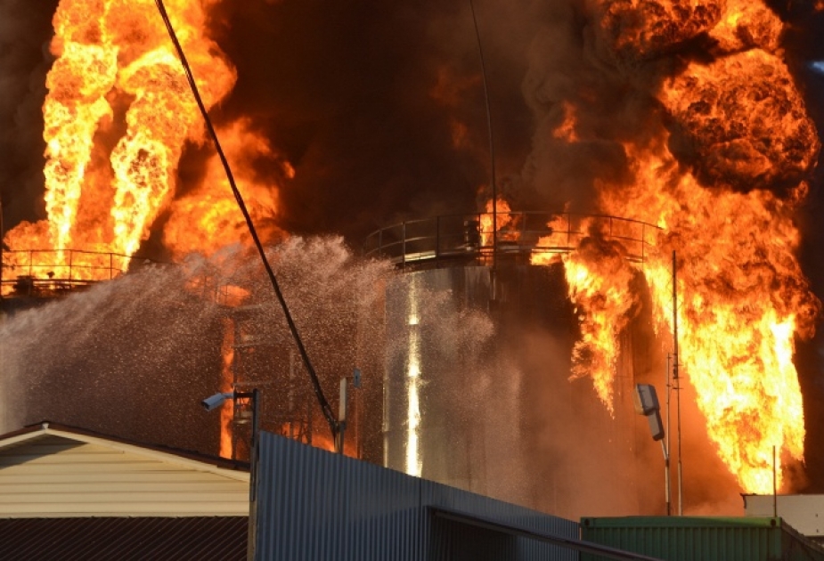 Fuel depot blaze in Ukraine kills five