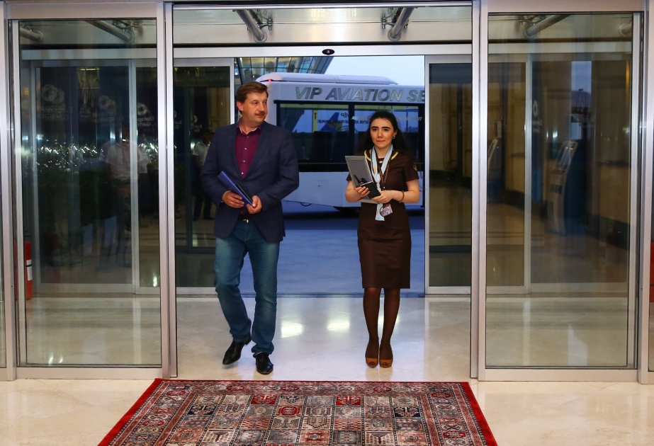 Latviya parlamentinin sədr müavini birinci Avropa Oyunlarının açılış mərasimində iştirak etmək üçün Azərbaycana gəlib