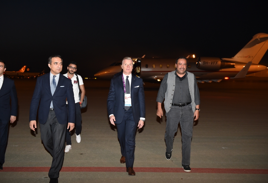 رئيس اتحاد اللجان الاولمبية الوطنية يصل إلى أذربيجان