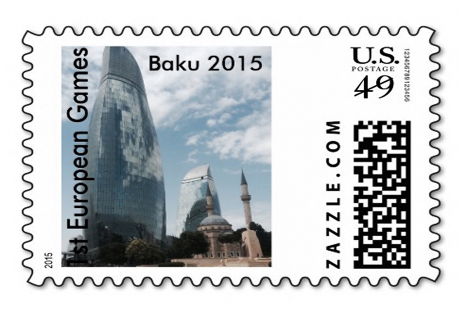 Postage stamp dedicated to European Games 2015 released in US