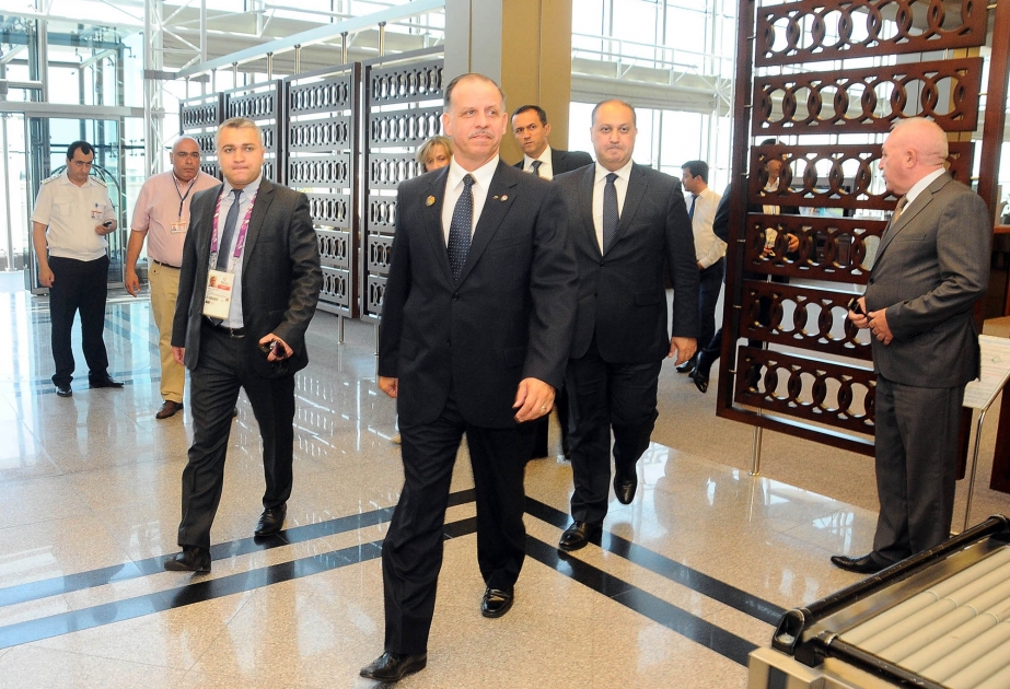 Prinz von Jordanien Faisal bin Al Hussein nimmt in Baku an der Eröffnungsveranstaltung der ersten Europaspielen teil