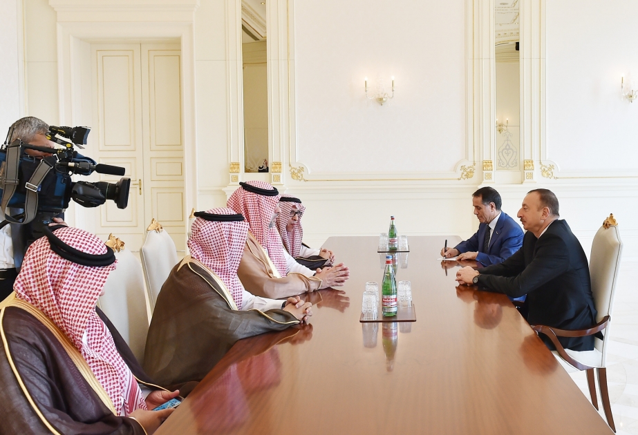 阿塞拜疆总统接见伊斯兰团结运动协会主席