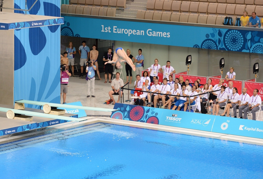 Divers in action at Baku European Games