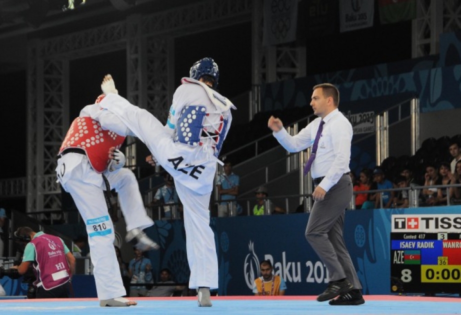 Azerbaijani taekwondo fighter into semifinal at Baku 2015