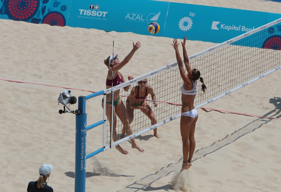 Jeux Européens de Bakou : les finalistes du volley-ball de plage