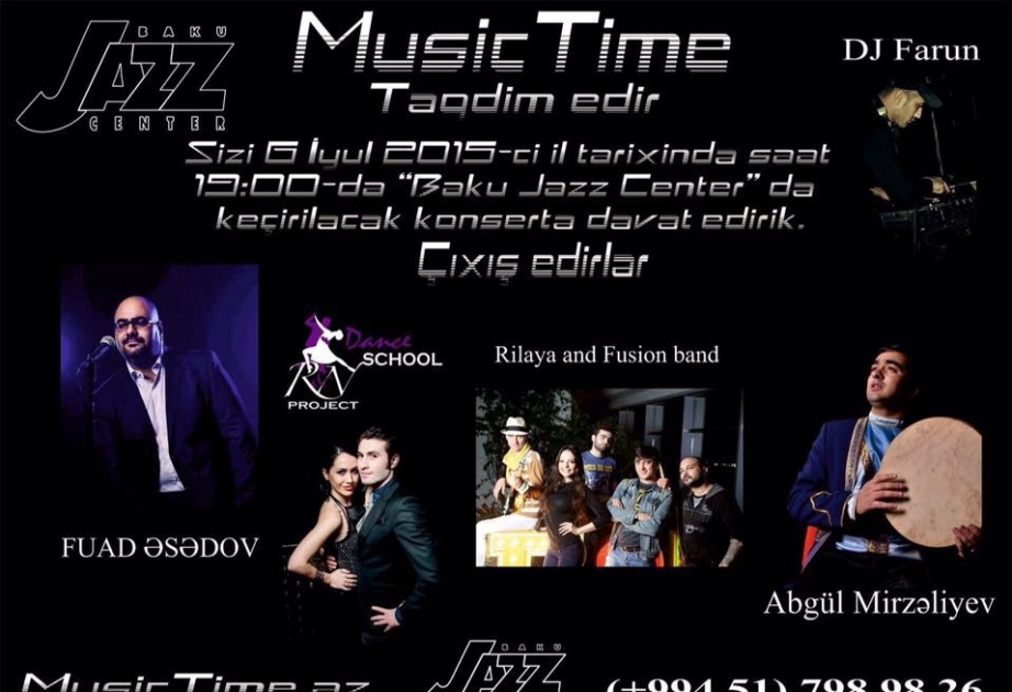 “Music Time” art-studiyası Bakı Caz Mərkəzində konsert təqdim edəcək