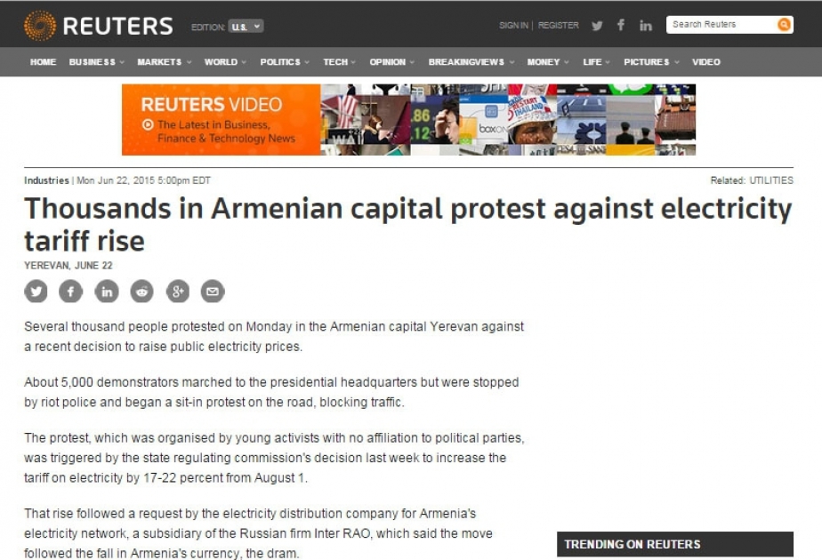 Ermənistandakı iğtişaşlar zamanı jurnalistlərə qarşı zorakılıq dünya mətbuatının diqqət mərkəzində