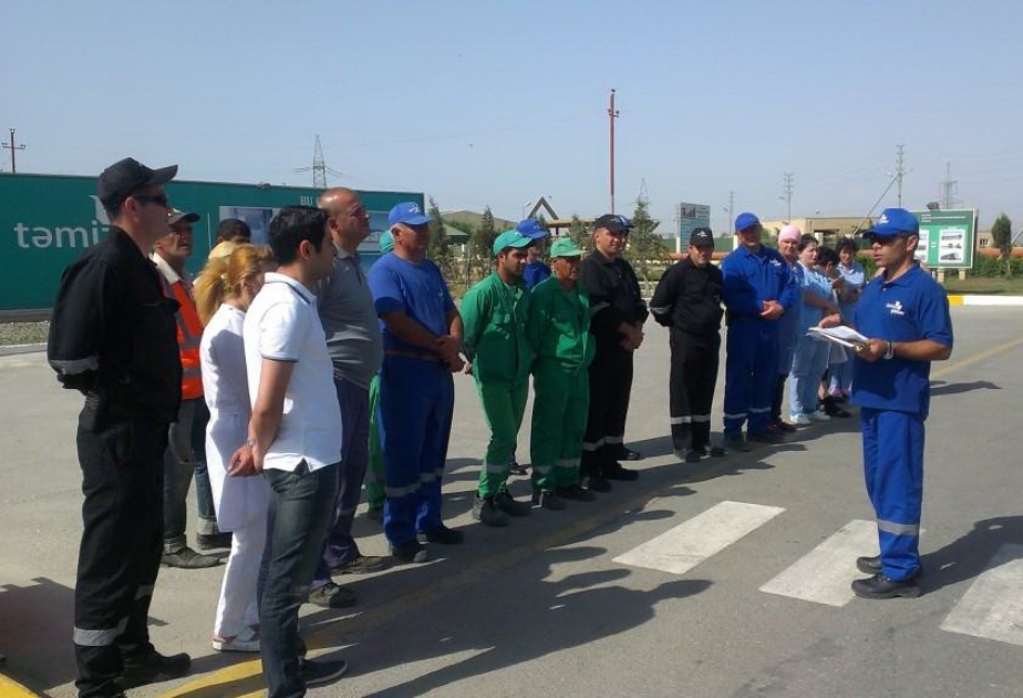 Balaxanı poliqonunda ekoloji qəza hallarının qarşısının alınması üzrə təlim keçirilib