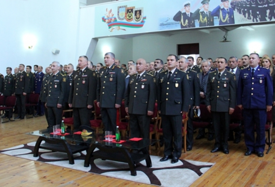 Hərbi Akademiyada məzunların buraxılış mərasimi keçirilib