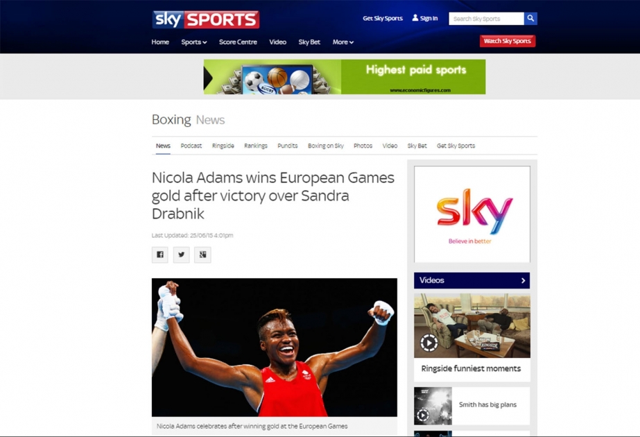 Britaniyalı atlet: “Bakı-2015” ilk Avropa Oyunları tarixin bir hissəsidir