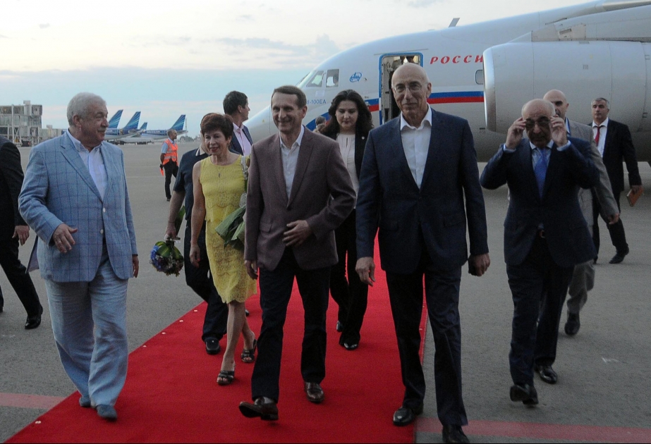 Rusiya Dövlət Dumasının sədri Sergey Narışkin Azərbaycanda səfərdədir