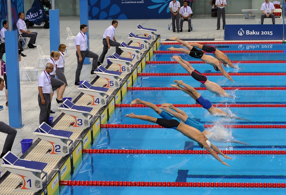 Jeux Européens Bakou -2015 : les épreuves de natation sportive- 11 médailles