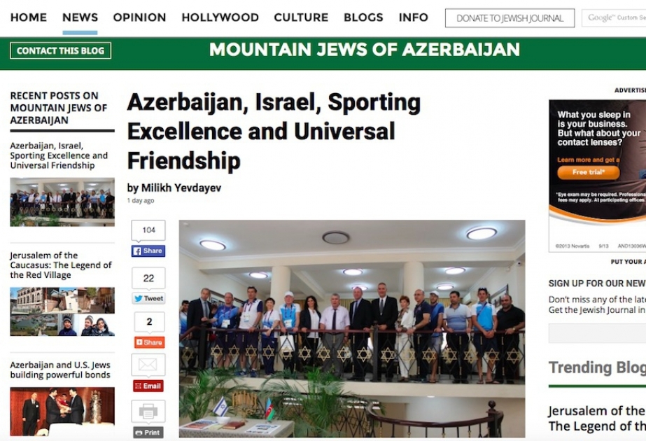 Милих Евдаев рассказал о значимости Европейских игр в американской газете Jewish Journal