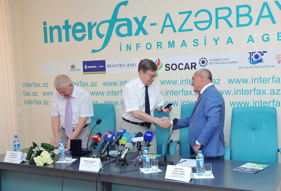 Director General of Interfax Azerbaijan receives honorary badge "For friendship and cooperation" of Rossotrudnichestvo VIDEO
