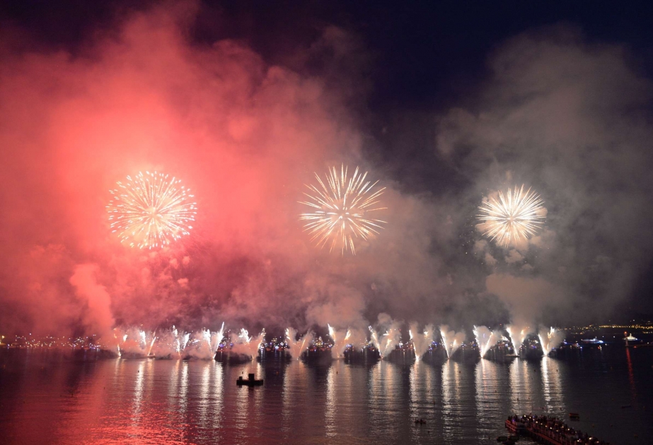 Baki Firework Group`s performance at Festival d'Art Pyrotechnigue highlighted VIDEO