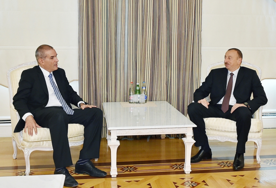 Präsident Ilham Aliyev hat den Botschafter von Israel empfangen VIDEO