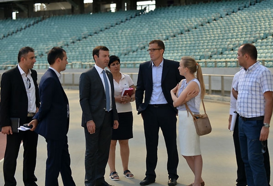 UEFA officials inspect preparedness of Baku Olympic Stadium