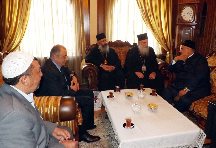 Une délégation de l'Eglise orthodoxe de la Géorgie a été à la Direction des Musulmans du Caucase