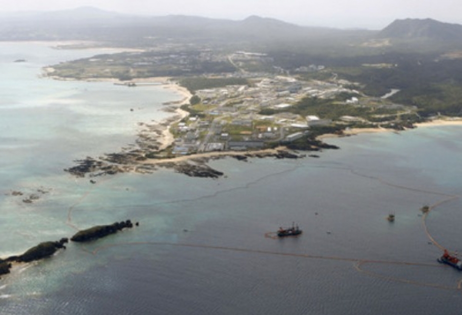 Japan suspends work on U.S base on Okinawa