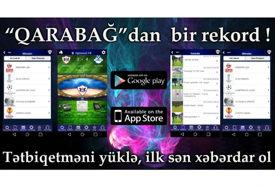“Qarabağ” futbol klubunun tətbiqetməsi ictimaiyyətin böyük marağa səbəb olub
