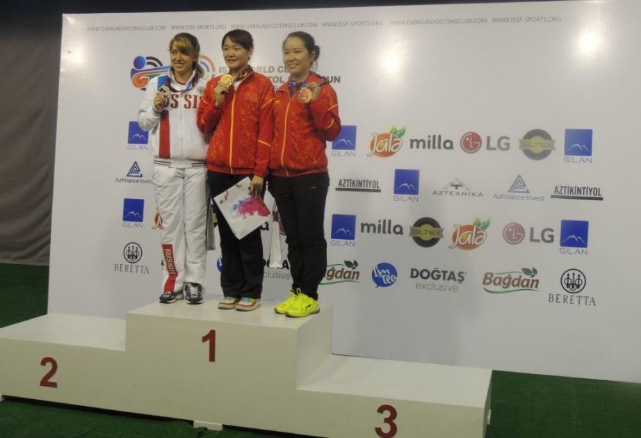 China again atop of Gabala's podium, as 18-year old Cao collects 25m Pistol Women Gold