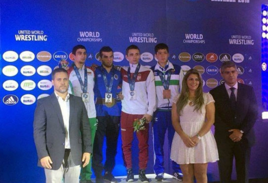 Aserbaidschanische Ringer gewinnen 1 Gold, 1 Silber und 1 Bronze bei der Jugend-WM in Brasilien