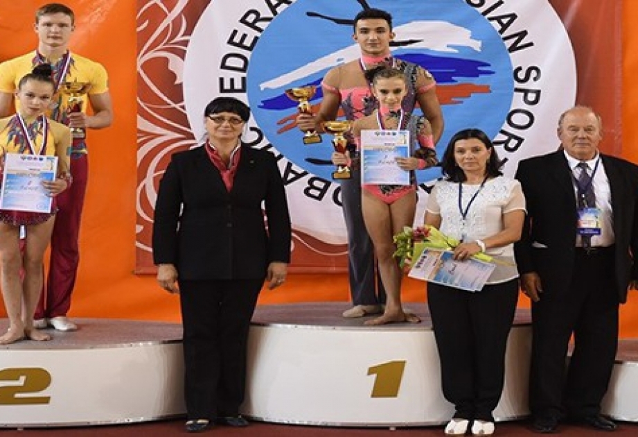 Azerbaijani acrobats grab gold and silver medals at Volkov Cup VIDEO